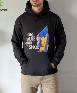 big blue owns the shoe Michigan Wolverines football hoodie, sweater, longsleeve, shirt v-neck, t-shirt