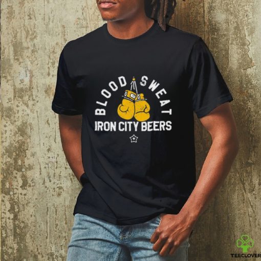 blood sweat iron city beers pittsburgh steel shirt Shirt