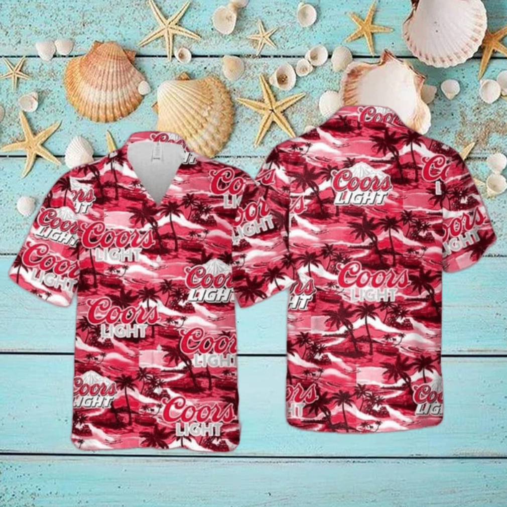 Coors Light Hawaiian Shirt Sea Island Pattern Beach Gift For Friend Coors Light Hawaiian Shirt Sea Island Pattern Beach Gift For Friend