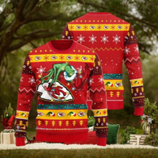 Kansas City Chiefs Grinch Christmas Ugly Sweater