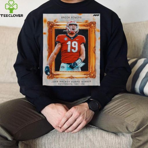 brock Bowers John Mackey award winner outstanding tight end hoodie, sweater, longsleeve, shirt v-neck, t-shirt