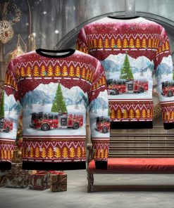 Centereach New York Centereach Fire Department AOP Ugly Christmas Sweater Unique Christmas Gift