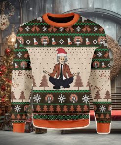 Einstein Doing Yoga Ugly Christmas Sweater Xmas Gift Men And Women Christmas Sweater