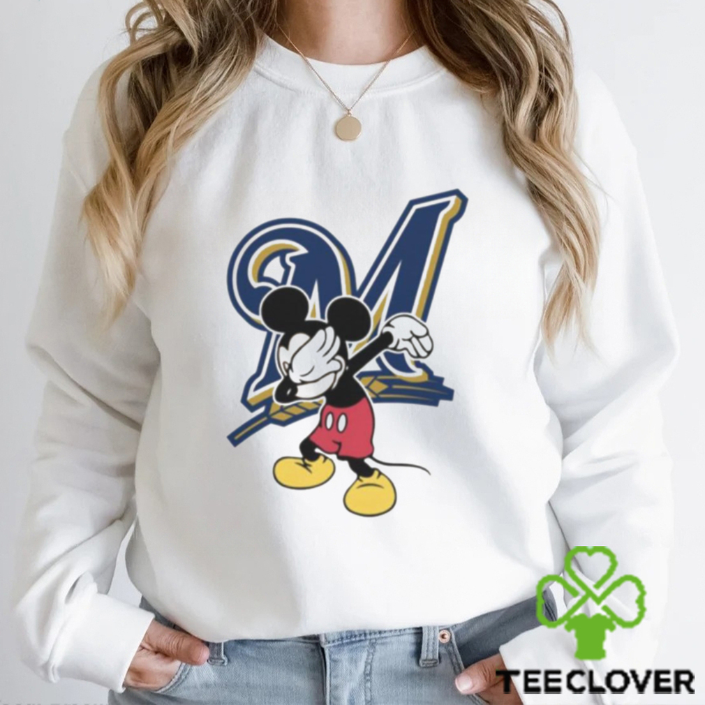 Milwaukee Brewers MLB Baseball Dabbing Mickey Disney Sports T