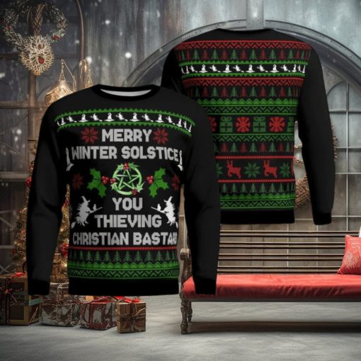 Witch Merry Winter Solstice Ugly Sweater