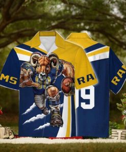 Personalized Unisex Hawaiian Shirt Los Angeles Rams Football Team 3D Apparel For Men Women