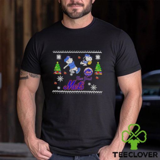 Official New York Mets Snoopy For Christmas Shirt