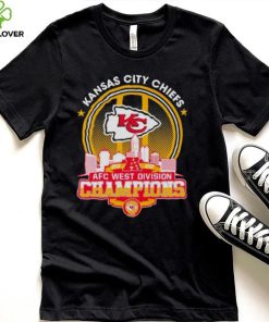 Kansas City Chiefs 2022 AFC west division Champions matchup skyline shirt