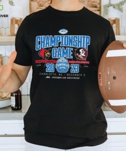 Official charlotte, NC 2023 ACC Championship Game Louisville Cardinals vs Florida State Seminoles Shirt