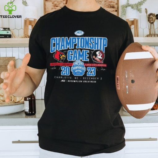 Official charlotte, NC 2023 ACC Championship Game Louisville Cardinals vs Florida State Seminoles Shirt