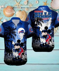 Buffalo Bills NFL Team Logo Baby Yoda Hawaiian Shirt