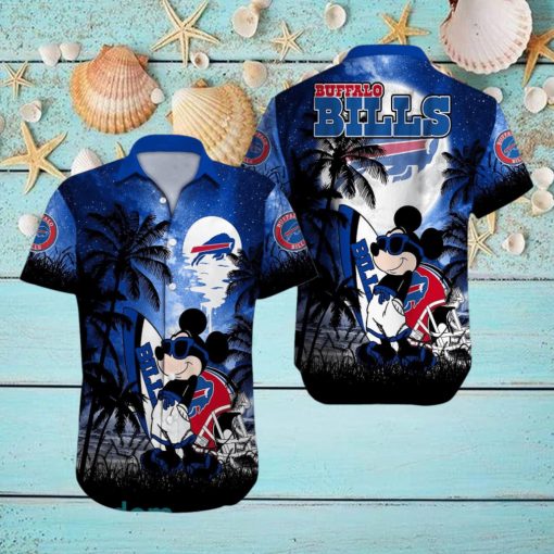 Buffalo Bills NFL Team Logo Baby Yoda Hawaiian Shirt