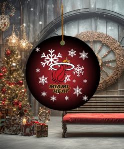 Miami Heat NBA 2023 Xmas Gifts Christmas Decorations Ornament