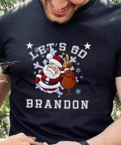 Let’s Go Brandon Santa Reindeer Christmas Holiday Biden Shirt