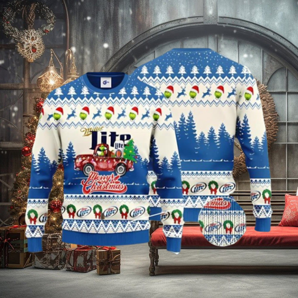 Grinch Ugly Christmas Sweater Xmas 3D Printed Christmas Sweater Gift Miller Lite Grinch Merry Christmas Grinch Ugly Christmas Sweater Xmas 3D Printed Christmas Sweater Gift Miller Lite Grinch Merry Christmas