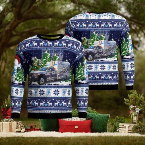 Hughes County Emergency Medical Service Christmas AOP Ugly Sweater Christmas Season Gift