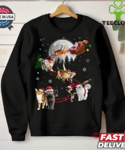 cat 4 santa claus and sky Shirt Recovered