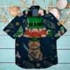 dog lucky shamrock leprechaun st patrick day hawaiian shirt