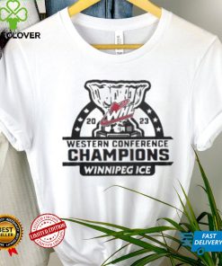 2023 Whl Western Conference Champions Winnipeg Ice shirt