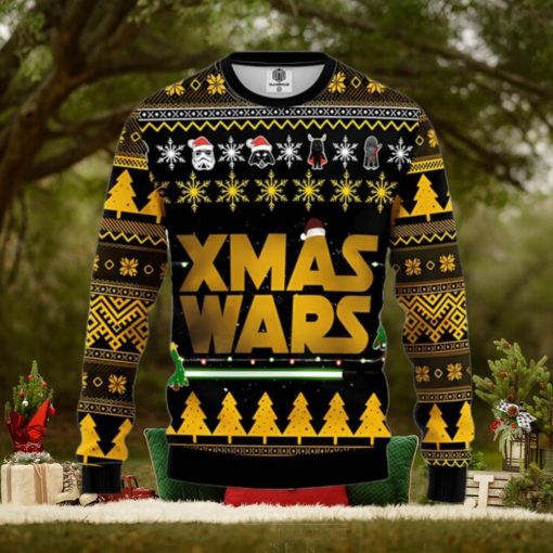 Star Wars Yellow Ugly Christmas Sweater For Men Women