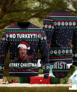 No Turkey Merry Quotes British TV Series Ugly Christmas Sweater Gift For Men Women