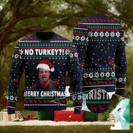 No Turkey Merry Quotes British TV Series Ugly Christmas Sweater Gift For Men Women