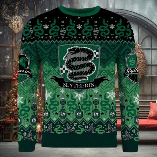 Slytherin ‘Round The Christmas Tree Ugly Christmas Sweater