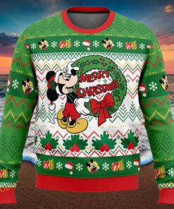 Mickey Merry Christmas Ugly Sweater, Funny Womens Christmas Sweater Idea