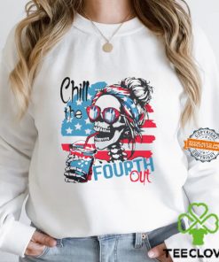 chill the fourth out happy 4th of july patriotic us t shirt