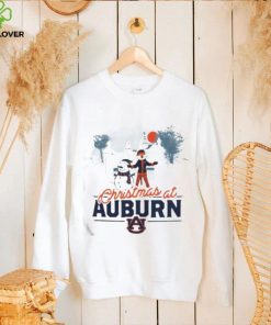 christmas at Auburn Aubie Claus and snowman shirt