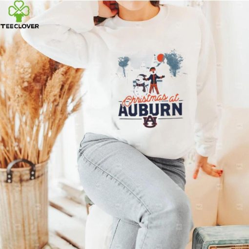 christmas at Auburn Aubie Claus and snowman hoodie, sweater, longsleeve, shirt v-neck, t-shirt