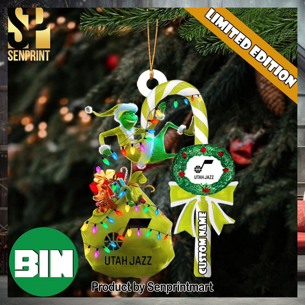 christmas gifts utah jazz nba custom name grinch candy cane ornament 1 ycmKM christmas gifts utah jazz nba custom name grinch candy cane ornament 1 ycmKM
