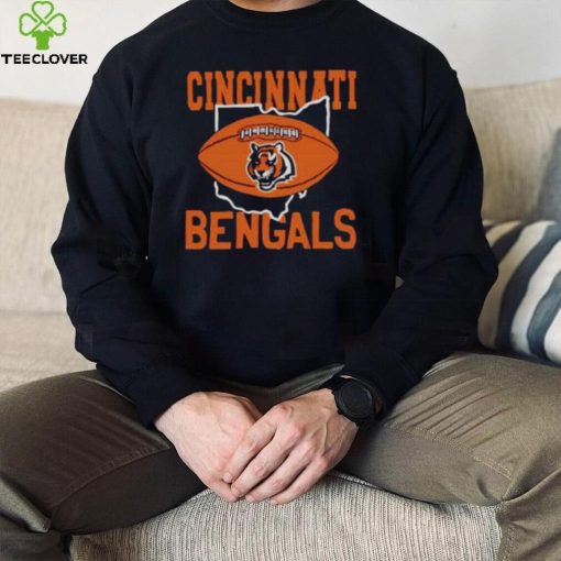 cincinnati Bengals football Ohio map hoodie, sweater, longsleeve, shirt v-neck, t-shirt