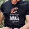 cleveland cavaliers in my veins jesus in my heart hoodie, sweater, longsleeve, shirt v-neck, t-shirt Shirt