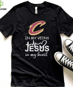 cleveland cavaliers in my veins jesus in my heart shirt Shirt