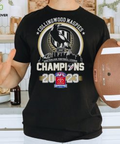 collingwood magpies champions 2023 afl shirt