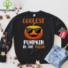 coolest pumpkin in the patch halloween boys girls kids funny T Shirt