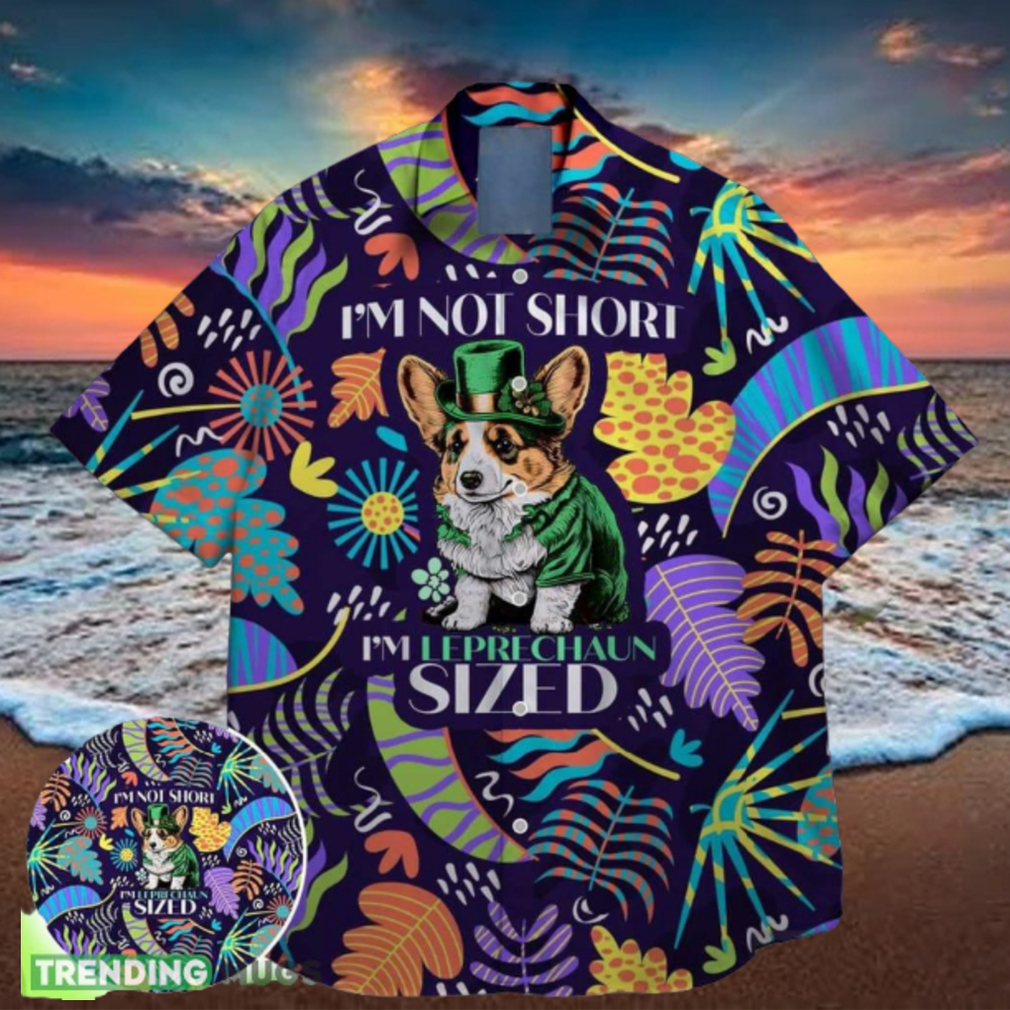 corgi dog paw puppy pet green shamrock bigfoot st paddys vibes on st patrick day hawaiian shirt corgi dog paw puppy pet green shamrock bigfoot st paddys vibes on st patrick day hawaiian shirt