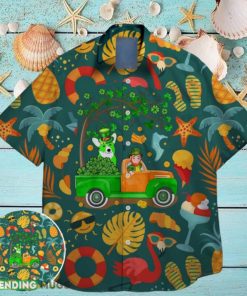 corgi green shamrock bigfoot st paddys vibes on st patrick day hawaiian shirt