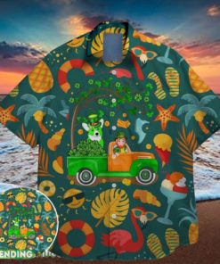 corgi green shamrock bigfoot st paddys vibes on st patrick day hawaiian hoodie, sweater, longsleeve, shirt v-neck, t-shirt