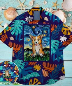 corgi star night famous on st patrick day hawaiian shirt