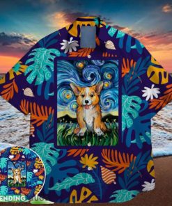 corgi star night famous on st patrick day hawaiian shirt