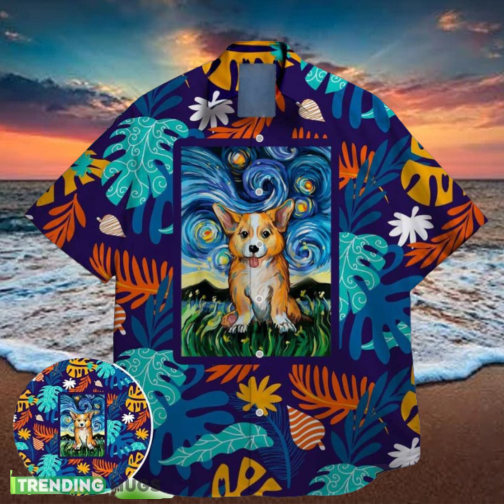 corgi star night famous on st patrick day hawaiian shirt corgi star night famous on st patrick day hawaiian shirt