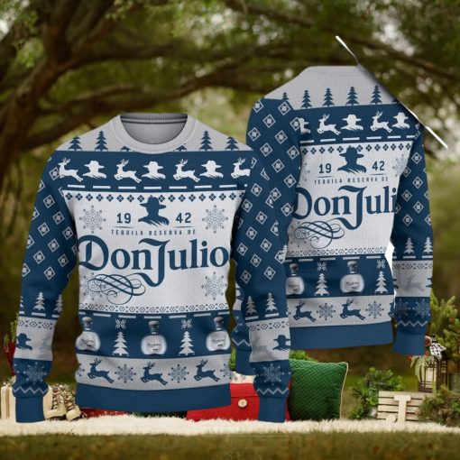 Don Julio Tequila Blue Ugly Christmas Sweater