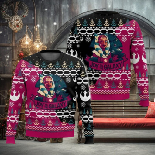 Starwars Ahsoka Tano Ugly Christmas Sweater Joy To The Galaxy Sweater