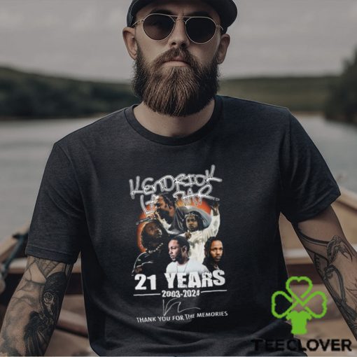 Kendrick Lamar 21 Years 2003 2024 Thank You For The Memories T Shirt