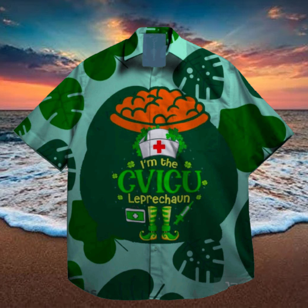 cvicu lucky shamrock leprechaun st patrick day hawaiian shirt cvicu lucky shamrock leprechaun st patrick day hawaiian shirt