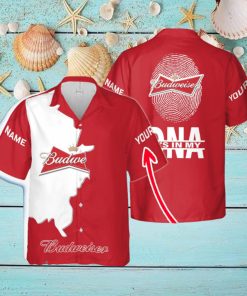 Budweiser Palm Custom Name Design Hawaiian Shirt For Men And Women Gift Beach