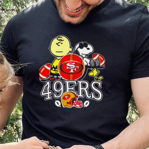 San Francisco 49ers T Shirt Snoopy Dog And Charlie Brown