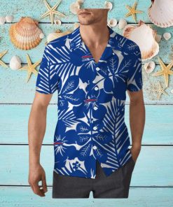 Buffalo Bills Hawaiian Shirt Flower Pattern Beach Gift For Friend, NFL Hawaiian Shirt